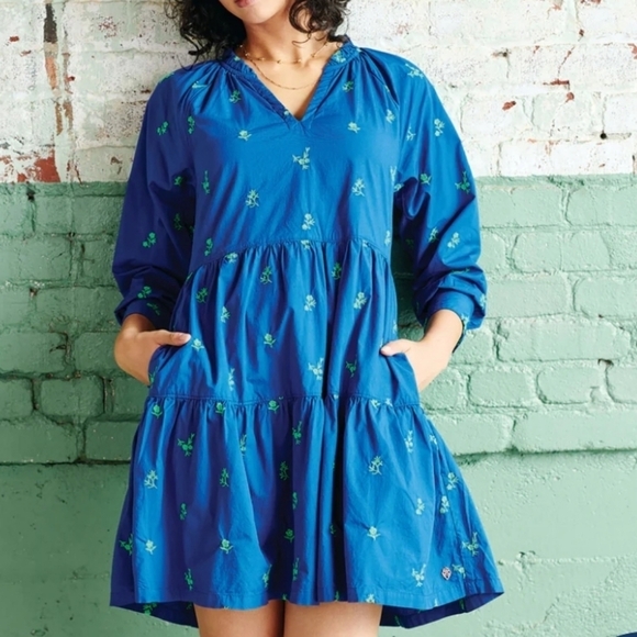 Hatley Maddy Popover Embroidered Flower Dress - Picture 5 of 14